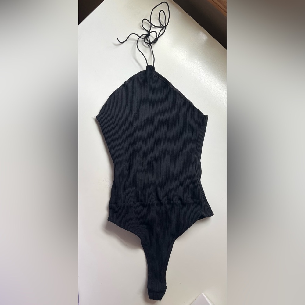 Vici Halter Black Bodysuit